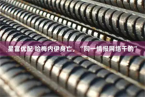 星富优配 哈梅内伊身亡，“同一情报网络干的”