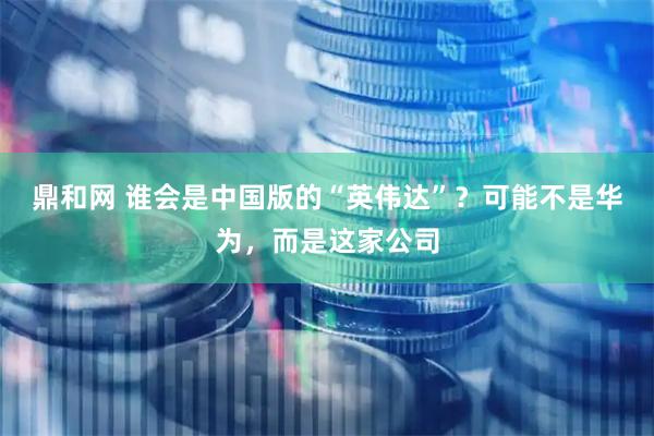 鼎和网 谁会是中国版的“英伟达”？可能不是华为，而是这家公司
