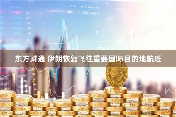 东方财通 伊朗恢复飞往重要国际目的地航班
