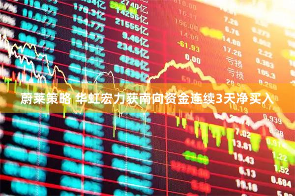 蔚莱策略 华虹宏力获南向资金连续3天净买入