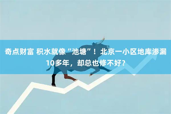 奇点财富 积水就像“池塘”！北京一小区地库渗漏10多年，却总也修不好？